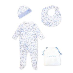 Blue Peter Pan Collar Toile Newborn Gift Set